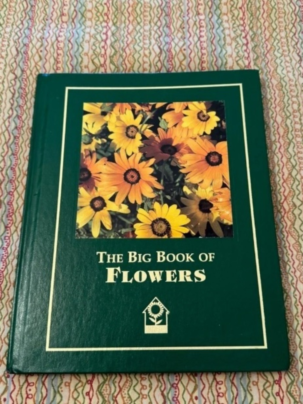 The Big Book of Flowers Hardcover - Green Cover with Yellow Floral Art